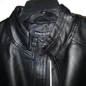 NWT K.COLE Men's Faux Leather Jacket for Men XL